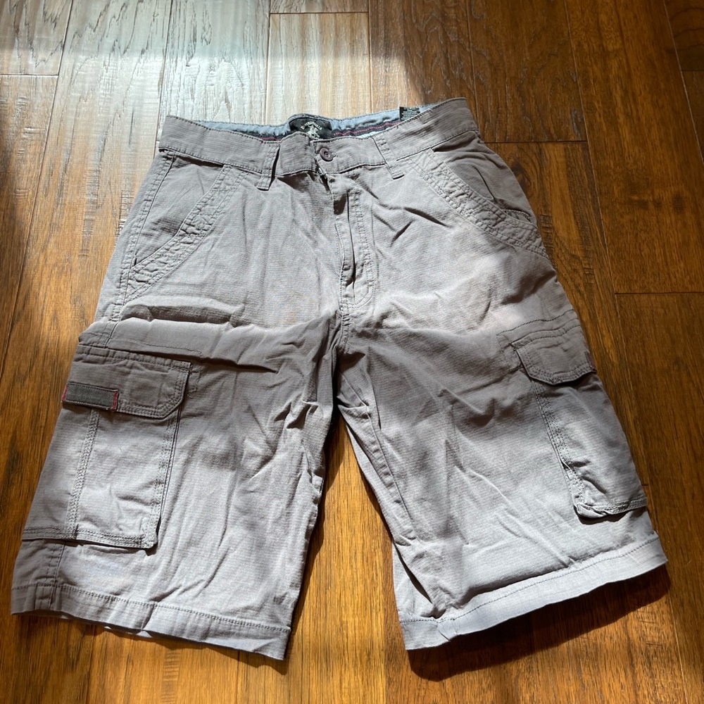 Grey Cargo Shorts